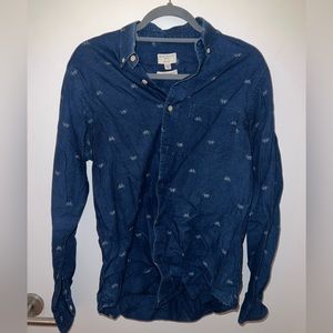 club monaco bikes button down, mens small EUC